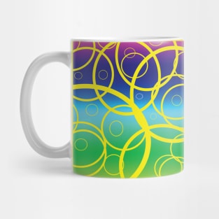 Geometric Rainbow Design Mug